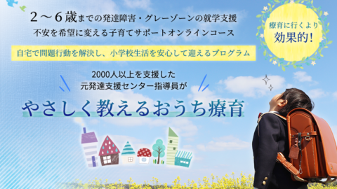 2~6歳までの発達障害・グレーゾーンの就学支援 不安を希望に変える子育てサポートオンラインコース
